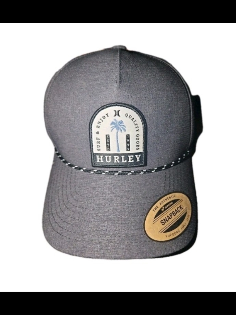 Hurley Men's Surf & Enjoy Grey Trucker Hat